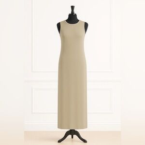 Nuggles Maxi Tank Layering Dress, M, NWT, KHAKI